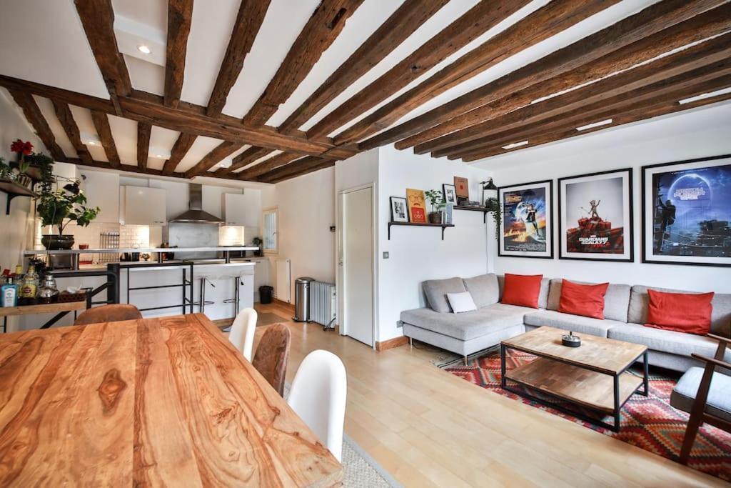 Typical Parisian Duplex#4Pers#Le Marais Lejlighed Eksteriør billede